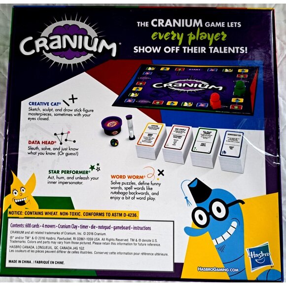 Cranium Board Game Hasbro Complete in Box Used - Picture 2 of 6